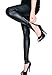 LeggingsQueen Ankle Zip Faux Leather Leggings