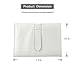 WarmHut Earrings Organizer Book, Small Portable Travel Jewelry Earrings Ear Studs Organizer Holder Display Storage Bag Case Box (White)