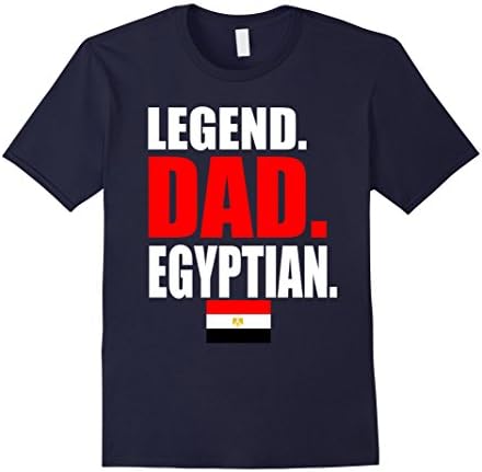 Mens Storecastle: Legend Dad Egyptian Egypt Flag Gif T-Sthirt 3XL Navy