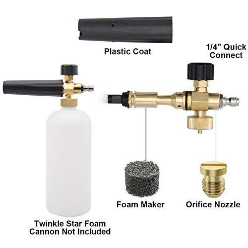 Twinkle Star Foam Cannon Orifice Nozzle Tips and Foam Maker, Universal