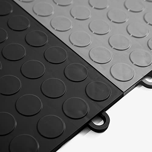 IncStores ⅜ Inch Thick Nitro Interlocking Garage Floor Tiles Plastic