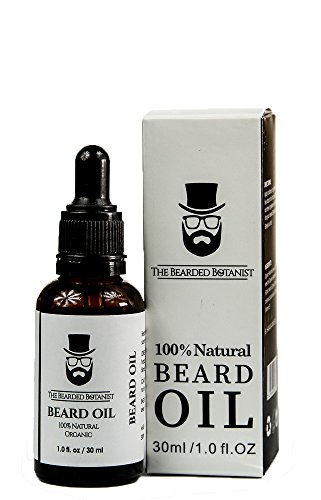 The Bearded Botanist Premium Beard Oil -Beard Oil - Leave in Conditioner - Best Seller -Natural - Organic - Vegan - Fragrance free - Moisturizing - Dandruff