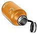 Swig Savvy Vacuum Insulated Stainless Steel Double Wall Wide Mouth Sports Water Bottle with Storage Sleeve, 64 Ounces, Orange