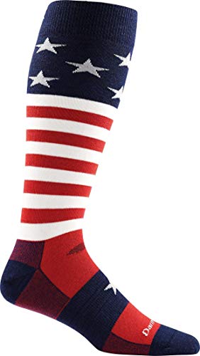 Darn Tough Captain America Cushion Sock - Men's Stars & Stripes X-Large