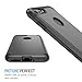 iPhone 7 Plus Case, UNU [UShield Series] Ultra Protective Case for Apple iPhone 7 Plus Case Bumper Cover Shock-Absorption Bumper and Anti-Scratch Back for iPhone 7 Plus - Metallic Grey/Black