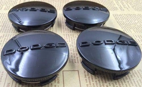 kil1 New Set Doge 2.5 INCH Black Center Wheel HUB Cover CAPS Rim Emblem Logo