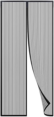 Lush South Magnetic Screen Door, Full Frame Velcro Keep Bugs out / Let Fresh Air In, Heavy Duty Mesh Curtain Fits Door Up To 39 x 82 Inch.