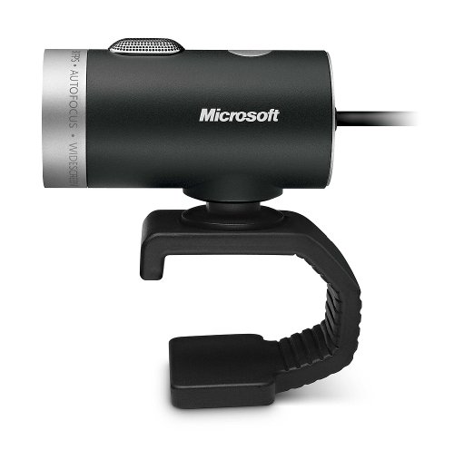 Microsoft LifeCam Cinema,Webcam with built-in noise cancelling Microphone, Light Correction, USB Connectivity, for video calling on Microsoft Teams/Zoom, compatible with Windows 8/10/11/ Mac , Black