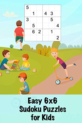 easy 6x6 sudoku puzzles for kids 100 mini sudoku puzzle for children ages 4 8 large print handy size sharpened pencil press 9781072868859 amazon com books