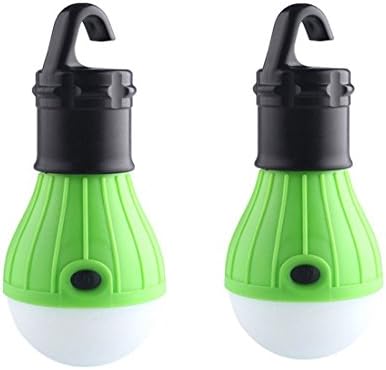 2 Pack Portable Tent Light--SweetNa LED Bulb for Camping Hiking Fishing Car Emergency Light (Green)