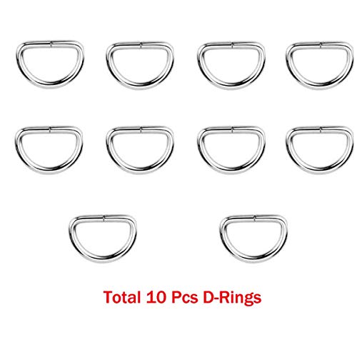 Swivel Lobster Clasps Clips Lanyard Snap Hook and Metal D Ring Semi-Circular D Ring for Handbag Bags Cat Dog Collar Buckles Ring Hand DIY Accessories Hardware Craft