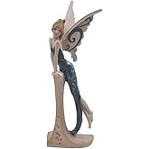 Comfy Hour The Standing Fairy Figurine Dark Blue Dress 7" Figurine, Fairyland Collection, Stone Resin