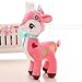 Gloveleya Pink Sika Deer Plush Dolls Stuffed Animal Toys 12''