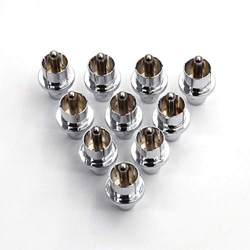 RCA Noise Stopper Caps,RCA Connector Dust Proof Protector Cover 10PCS (Rhodium Plated)