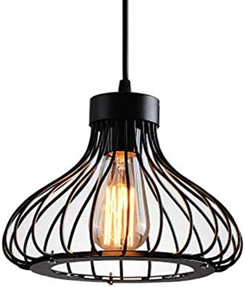 Pendant Lighting Modern Hanging Lamp One-Light Black Metal Ceiling Lights Fixture for Bedroom Living Room Kitchen Island Dining Room Coffee Shop Bar, Adjustable