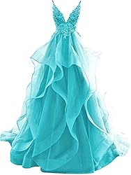 JAEDEN Prom Dresses 2024 Ruffles - Backless Long