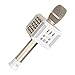 TOSING 016 Karaoke Microphone for Adults/Singer 20W Bluetooth Bass Sing Machine,Podcast 4000mAh Dual 58mm PA Woofer Wireless PA Speakers Sing Machine System(Gold)