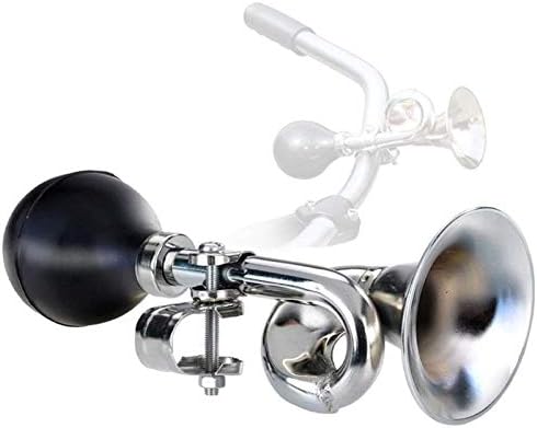 Cinhent Bicycle Bike Retro Metal Air Horn Bugle Horn, Retro Clown Horn, Bike Horn, Bell Bugle Trumpet Honking Bulb Loudspeaker Siren Hooter Snail Air Horn for Vehicles Bicycles Golf Cart