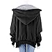 Womdee Women Zip Up Hoodie Long Sleeve Plus Size Casual Jacket Autumn Winter Outwear