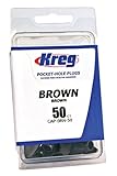 Kreg CAP-BRN-50 Brown Plastic Plugs 50-Count