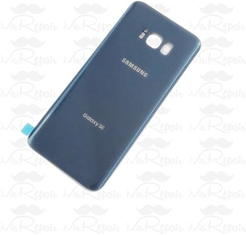 Samsung Galaxy S8 Back Door Housing Case Battery Cover With Adhesive | Replace Cracked, Broken Back Glass (Blue)