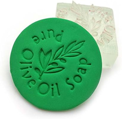 BHPSU Pure Olive Soap Pattern Mini DIY Soap Stamp Chaprter Seal Acrylic DIY Resin