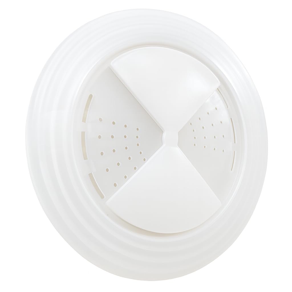 Eurotel Flat Lid and Microwave Plates - Removable Triangles - 32 Drainage Holes - Diameter 15 to 20 cm