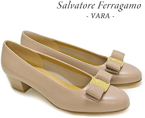 Amazon サルヴァトーレ フェラガモ アウトレット品 パンプス バレエシューズ Vara Calf Quarzo Fum Vara 8 5 日本 26 0cm 並行輸入品 パンプス