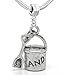Sexy Sparkles Beach Sand Bucket and Shovel Bead for Snake Chain Charm Bracelet