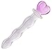 Crystal Glass Pleasure Wand Dildo Penis, Pink
