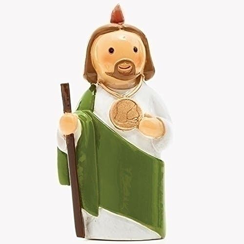 3.25" ST. JUDE STATUE. RELIGIOUS SAINT FIGURINE.