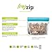 (re) zip 5-Piece Stand-Up Pack n Go Reusable Bag Kit, BPA-Free, Food Grade, Leakproof, Freezer and Dishwasher Safe, Quart (1), 2-Cup (2), Snack (2) - Multicolor