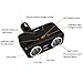 LIHAN 2 Socket Cigarette Lighter Adapter, Car Charger Plug Splitter with Dual USB Ports, 12V/24V Meter Monitor, Compatible with iPhone, LG, HTC, Samsung etc
