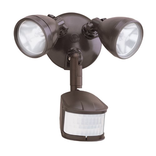 All Pro Outdoor Security MS248 240-Degree Motion-Activated Security Floodlight 200-Watt Quartz Halogen, Bronze