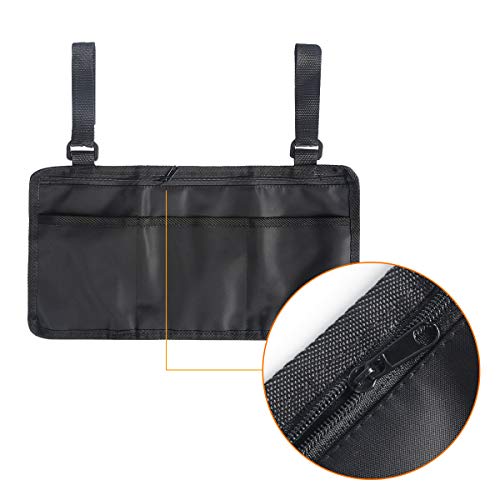 MXCELL Wheelchair Bag Travel Storage Tote Backpack Accessory Pouch Cover Underseat Bag for Your Mobility Devices, Fits Most Scooters, Walkers, Rollators - Manual, Powered or Electric Wheelchairs