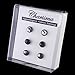 Charisma Stainless Steel CZ Round Stud Earrings for Men Women, Gift Set 3 pairs (Black)
