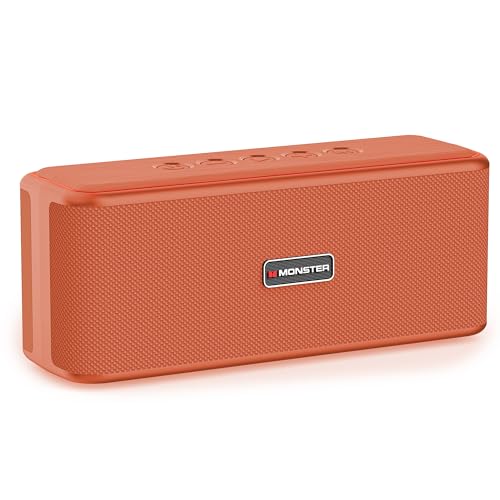 Photo 1 of Monster Shock Plus Portable Bluetooth Speaker, Bluetooth 6.0 Speaker,30W Dual Speaker, Deep Bass,15H Playtime, Support AUX/TF Card,IPX6 Waterproof, TWS pairing for Outdoor/Home/Party/Travel,Gift Ideas (item does not sound pristine)