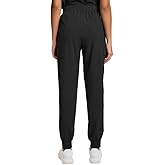 Leaddol Scrub Pants for Women, Soft Stretch Fabric Jogger Scrub Bottoms with 6 Pockets