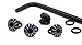 EXEL COOL HAND Screws for 1911 Slim Grips, 4 Screws 4 O Rings,Torx Key,0.223