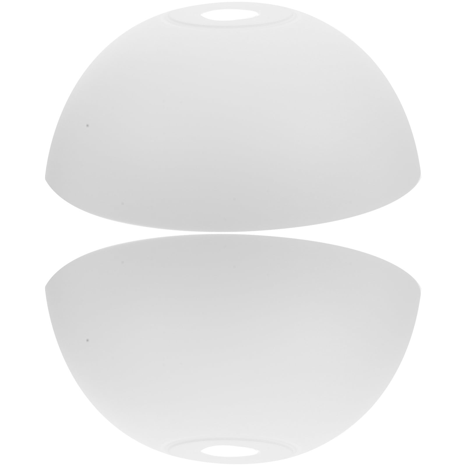 HOLIDYOYO 2Pcs Ceiling Lamp Shade White Plastic Dome Light Cover for Modern Home Decor Softens Bright Light for Living Room and Bedroom