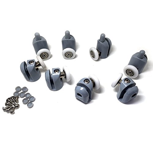 8 Shower Rooms Cabins Roller &Shower Door Enclosures Rollers Runners Wheels Pulleys (20MM-27MM) (Roller diameter 25MM) - Thumbnail 7