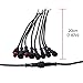 BTF-LIGHTING 4 Pin Electrical Connector 24AWG IP65 Male Female Connector 7.87in/20cm Extension Cable for Car,Truck,Boat,Indoor/Outdoor LED Strip Lights/String 15mm Nut Small Size 5 Pairs