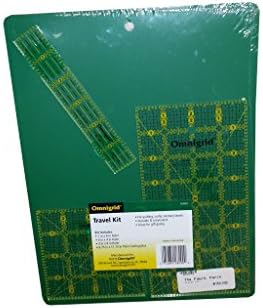 Omnigrid Travel Kit, cuttting mat 4x8 ruler, 4x4 ruler, 1x6 ruler