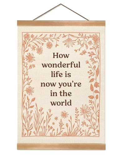 ZTGDA How Wonderful Life is Now Wall Art Banner