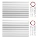 Wire Hider - 2pack CMC-01 Cord Cover Raceway Kit - 250in Cable Concealer for Mount TV - Paintable Wall Cord Hider - 16X L15.7in, W0.95in H0.55in, White