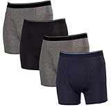 Kirkland Signature Men's Boxer Brief Pima Cotton 4 Pack (Large, Assorted)