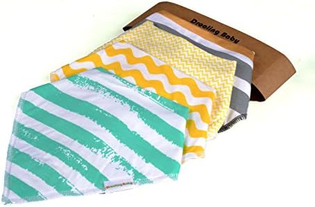 New Arrival of Baby Bandana Bibs Unisex Striped Set at Special Discounts Price. Manufactured and Sold by Drooling Baby....