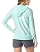 Tesla TM-FSZ02-MNT_X-Small Women's UPF 50+ Hoodie Zip Front Long Sleeve Top Rashguard Swimsuit FSZ02