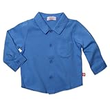 Zutano Little Boys' Primary Solid Long Sleeve Button Shirt