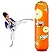 Novelty Place Kid's Inflatable Punching Bag - 4 Feet Tall Free Standing Socker Bopper Buddy - Hit & Bounce Back Air Bop Toy Fun for All Ages Boys Girls Fitness & Stress Relief